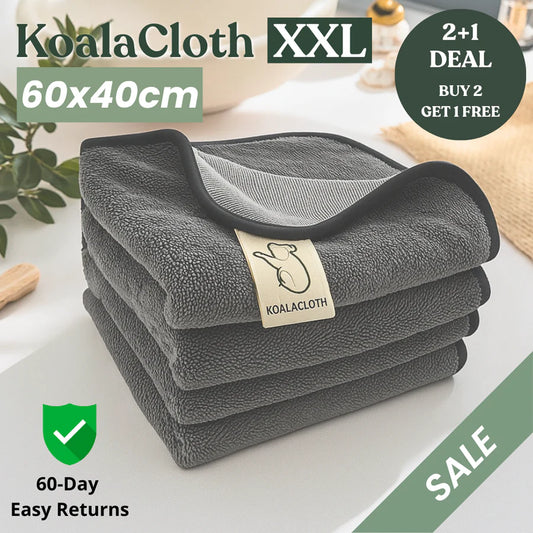 KoalaCloth XXL (60×40 cm) – Rengör utan ränder med enbart vatten